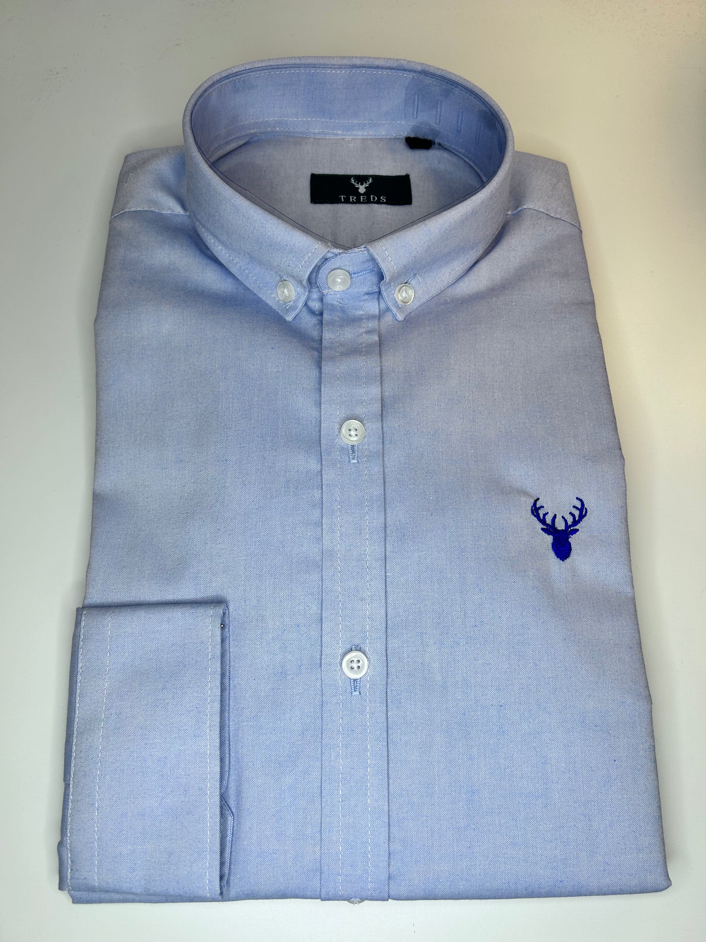 CAMISA OXFORD CIERVO CELESTE